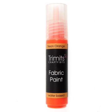Trimits Fabric Paint Pens Neon Orange 20ml