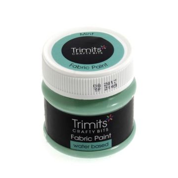 Trimits Fabric Paint Pots Mint 50ml
