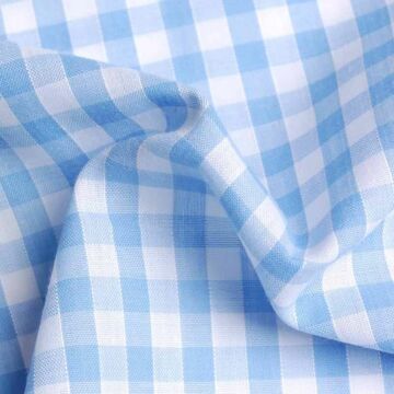 Gingham Poly Cotton Fabric 6.5mm 1/4" 112cm
