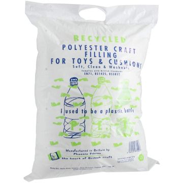 Recycled Filling for Toys and Cushions White 250g