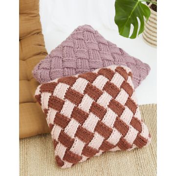 Knitting Pattern Download Cushions in Bonus Super Chunky 10615 One Size