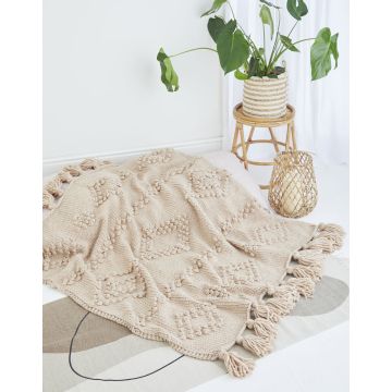 Knitting Pattern Download Texture Blanket in Bonus Super Chunky 10618 One Size