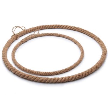 Thick Rope Ring Natural 40cm