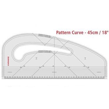 Habico Pattern Curve Master Clear 45cm x 3mm