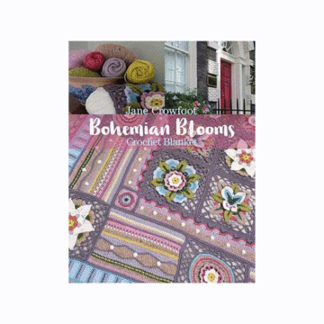 Janie Crow Bohemian Blooms Crochet Blanket Book  