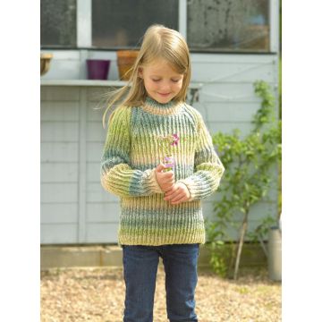 James C Brett Marble DK Girls Sweater Pattern JB760 51-71cm