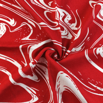 Watermark Viscose Poplin Fabric 1 Red 148cm