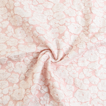 Pebbles Jacquard Fabric Pink 150cm