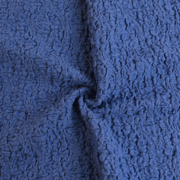 Crinkle Knit Fabric 39 Royal Blue 110cm