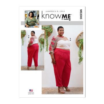 Know Me Sewing Pattern 2005 (FG) Women's Top & Pants by Aaronica B. Cole 16W-26W