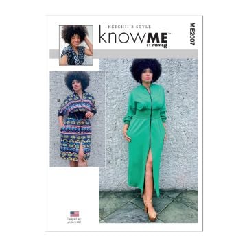 Know Me Sewing Pattern 2007 (K5) Misses' Knit Dresses by Keechii B Style 8-16