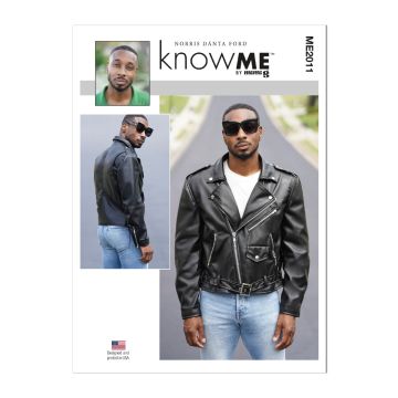 Know Me Sewing Pattern 2011 (AA) Men's Moto Jacket by Norris Danta Ford 34-42