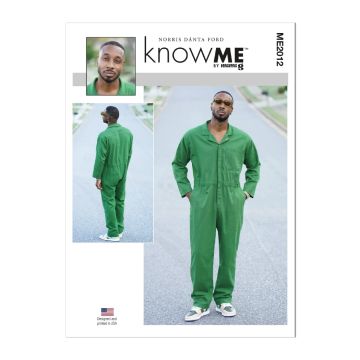 Know Me Sewing Pattern 2012 (AA) Men's Jumpsuit by Norris Danta Ford 34-42