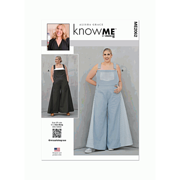 Know Me Sewing Pattern 2062 (K5) Misses Overalls by Alisha Grace  8-16