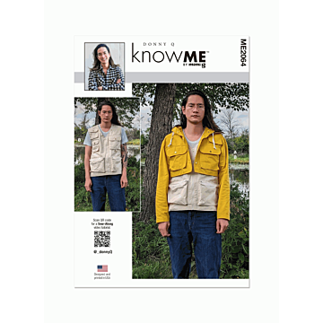 Know Me Sewing Pattern 2064 (AA) Mens Jacket and Vest by Donny Q  34-42