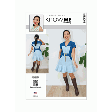 Know Me Sewing Pattern 2066 (U5) Misses Dress by Gwen Heng  16-24