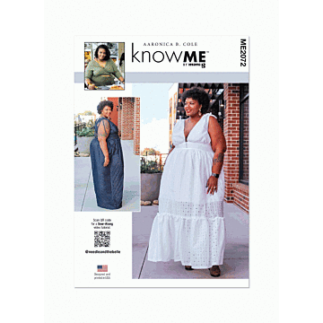Know Me Sewing Pattern 2072 (M1) Miss & Women Dress by A.B. Cole  10-18