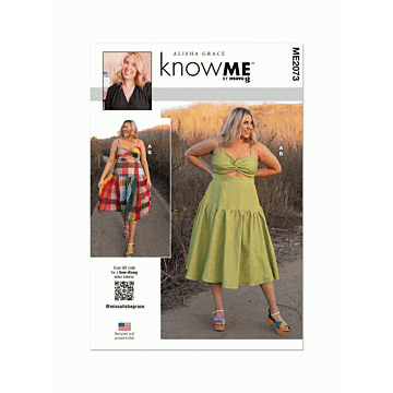 Know Me Sewing Pattern 2073 (K5) Misses Crop Top by Alisha Grace  8-16