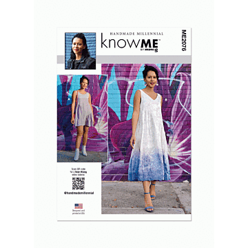 Know Me Sewing Pattern 2076 (H5) Reversible Dress by Handmade  6-14