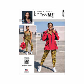 Know Me Sewing Pattern 2051 (K5) Misses' Jacket & Top by Duana M. Chandler  8-10-12-14-16