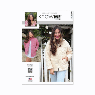 Know Me Sewing Pattern 2057(R5) Misses' Jacket Optional Hood-Alissah Threads  14-16-18-20-22