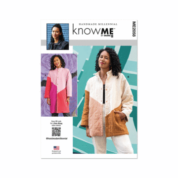 Know Me Sewing Pattern 2058 (U5) Misses' Coat by Handmade Millennial  16-18-20-22-24