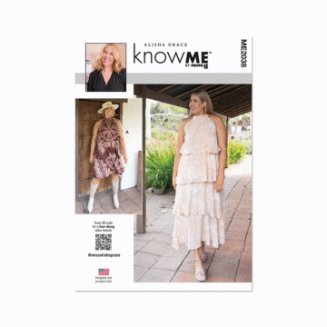 Know Me Sewing Pattern 2038 (K5) Misses' Dress In Two Lengths  8-10-12-14-16