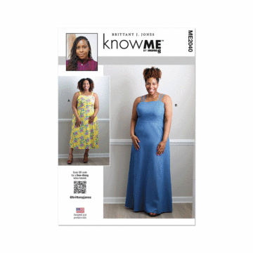 Know Me Sewing Pattern 2040 (M1) Misses' and Women's Dress  10-12-14-16-18