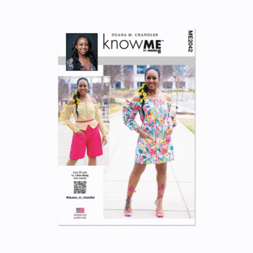 Know Me Sewing Pattern 2042 (K5) Misses' Dress, Top and Shorts  8-10-12-14-16