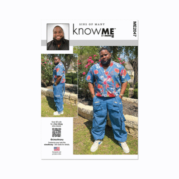 Know Me Sewing Pattern 2047 (AA) Men's Shirt and Jogger Pants  34-36-38-40-42