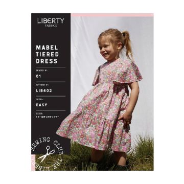 Liberty Sewing Pattern 402 - Mabel Tiered Dress 6m-4y  6m-4y
