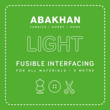Pack of Light Fusible Interfacing White 3m x 90cm