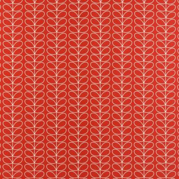 Orla Kiely Linear Stem Curtain Fabric Tomato 140cm