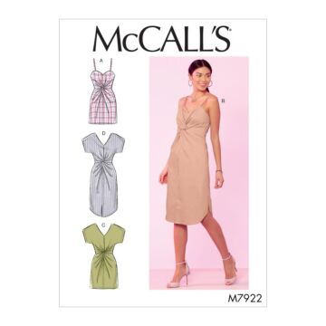 McCalls Sewing Pattern Misses Dresses M7922E5 14-22