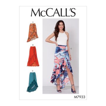 McCalls Sewing Pattern Misses Skirts M7933E5 14-22