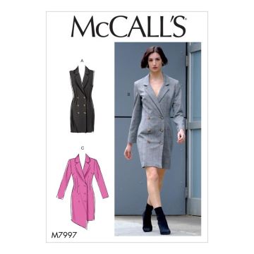 McCalls Sewing Pattern 7997 (E5) - Misses Dresses 14-22 M7997E5 14-22