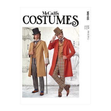 McCalls Sewing Pattern 8185 (XM) - Mens Costume S-L M8185XM S-L