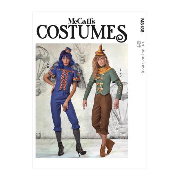 McCalls Sewing Pattern 8186 (A5) - Misses Costume 6-14 M8186A5 6-14