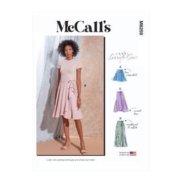 McCalls Sewing Pattern 8259 (Y) - Misses Skirts XS-M M8259Y XS-M