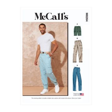 McCalls Sewing Pattern 8264 (AA) - Mens Shorts & Pants 34-42 M8264AA 34-42