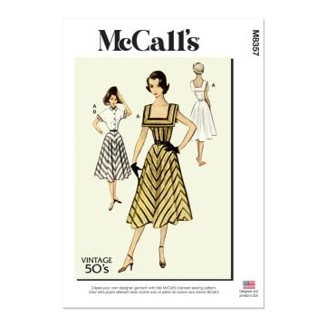 McCall's Sewing Pattern M8357 (A5) Vintage Dress and Jacket  6-14