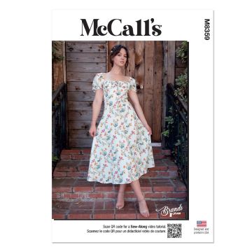 McCall's Sewing Pattern M8359 (A5) Top and Dress by Brandi Joan  6-14