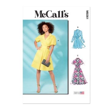 McCall's Sewing Pattern M8361A (X5) Misses Dress  4-12