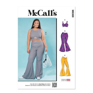 McCall's Sewing Pattern M8369 (A) Women's Knit Tops and Pants  1X-5X