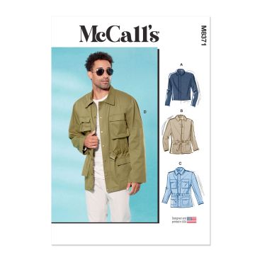 McCall's Sewing Pattern M8371 (BB) Men's Jacket in Two Lengths  44-52