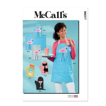 McCall's Sewing Pattern M8377 (OS) Apron and Kitchen Accessories  OS