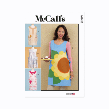 McCall's Sewing Pattern 8425 (A) Misses' Aprons  XS-S-M-L-XL