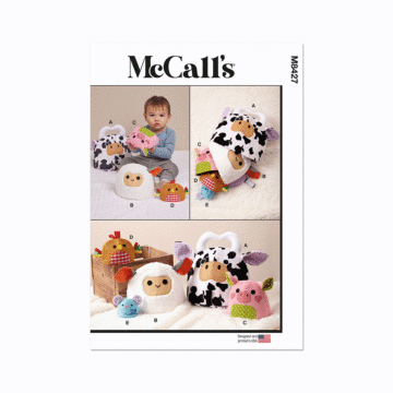 McCall's Sewing Pattern 8427 (OS) Plush Nesting Animals  ONE SIZE
