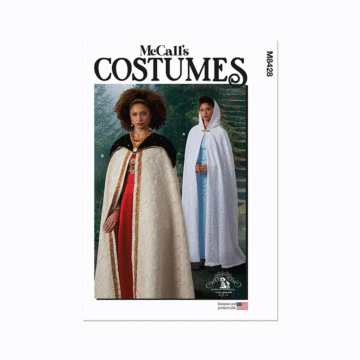 McCall's Sewing Pattern 8428 (A) Misses' Cape Costume  XS-S-M-L-XL
