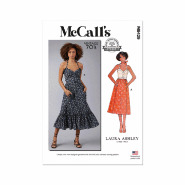 McCall's Sewing Pattern 8429 (K5) Misses' Top by Laura Ashley  8-10-12-14-16